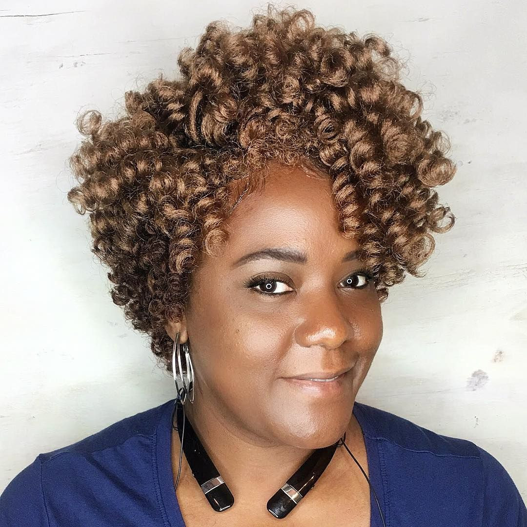 Short Curly Crochet Hairstyles
 Pin by Sand on Braids Locs & Twists in 2019