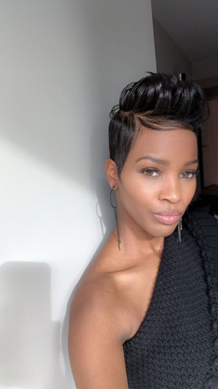 Short Haircuts For Black Girls
 Pin on Funky relaxed grow out