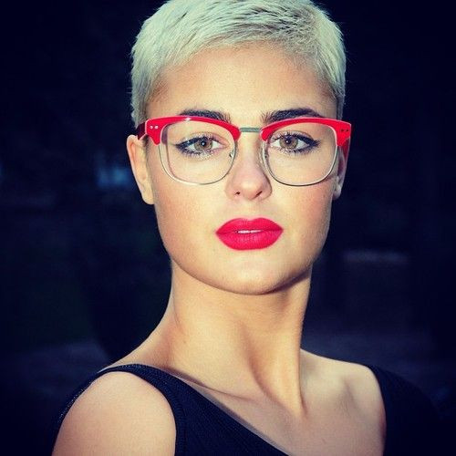 Short Haircuts For Women With Glasses
 297 best images about Pixie Cuts Short Hair Styles on