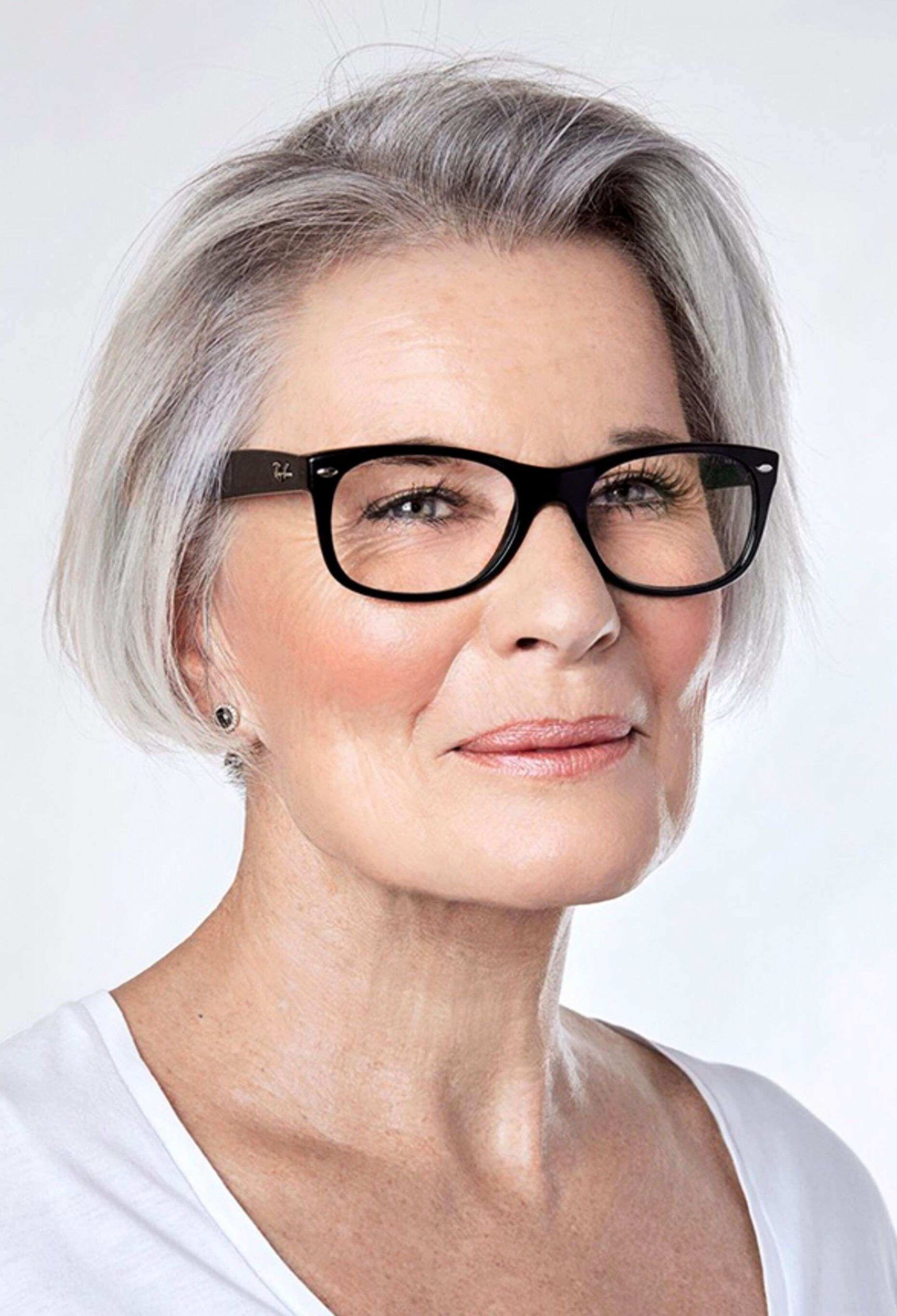 Short Haircuts For Women With Glasses
 60 Hairstyles for Women Over 50 with Glasses