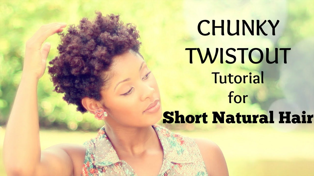 Short Natural Hairstyles Youtube
 Chunky Twist Out Tutorial for Short Natural Hair