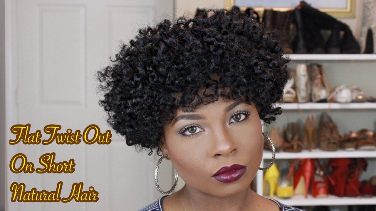 Short Natural Hairstyles Youtube
 How To Flat Twist Out Short Natural Hair