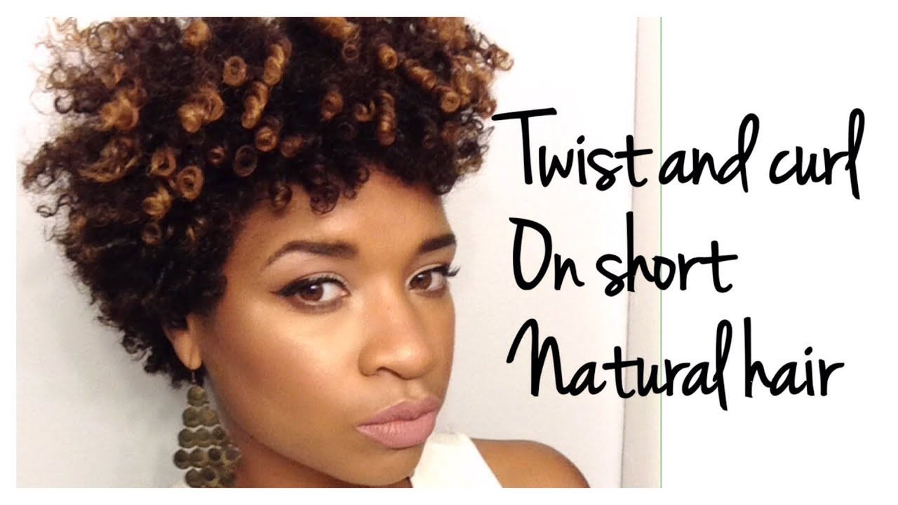 Short Natural Hairstyles Youtube
 Twist and curl on short natural hair