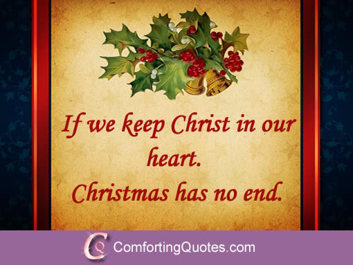 Short Religious Christmas Quotes
 Christmas Quote about Christ