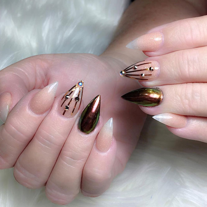 Short Stiletto Nail Designs
 Short Stiletto Nails Seeking Attention