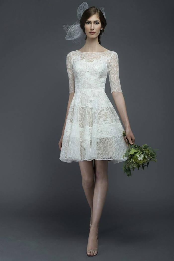 Short Wedding Gown
 Short Wedding Dresses with Luxury Details MODwedding