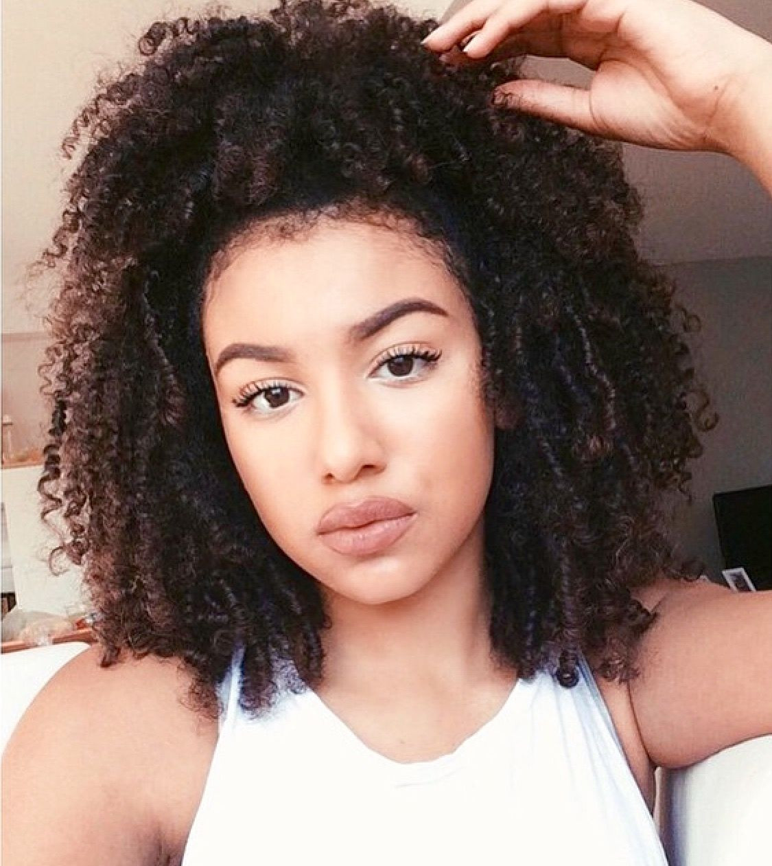 Shoulder Length Natural Hairstyles
 Natural Kinky Curly Hairstyles