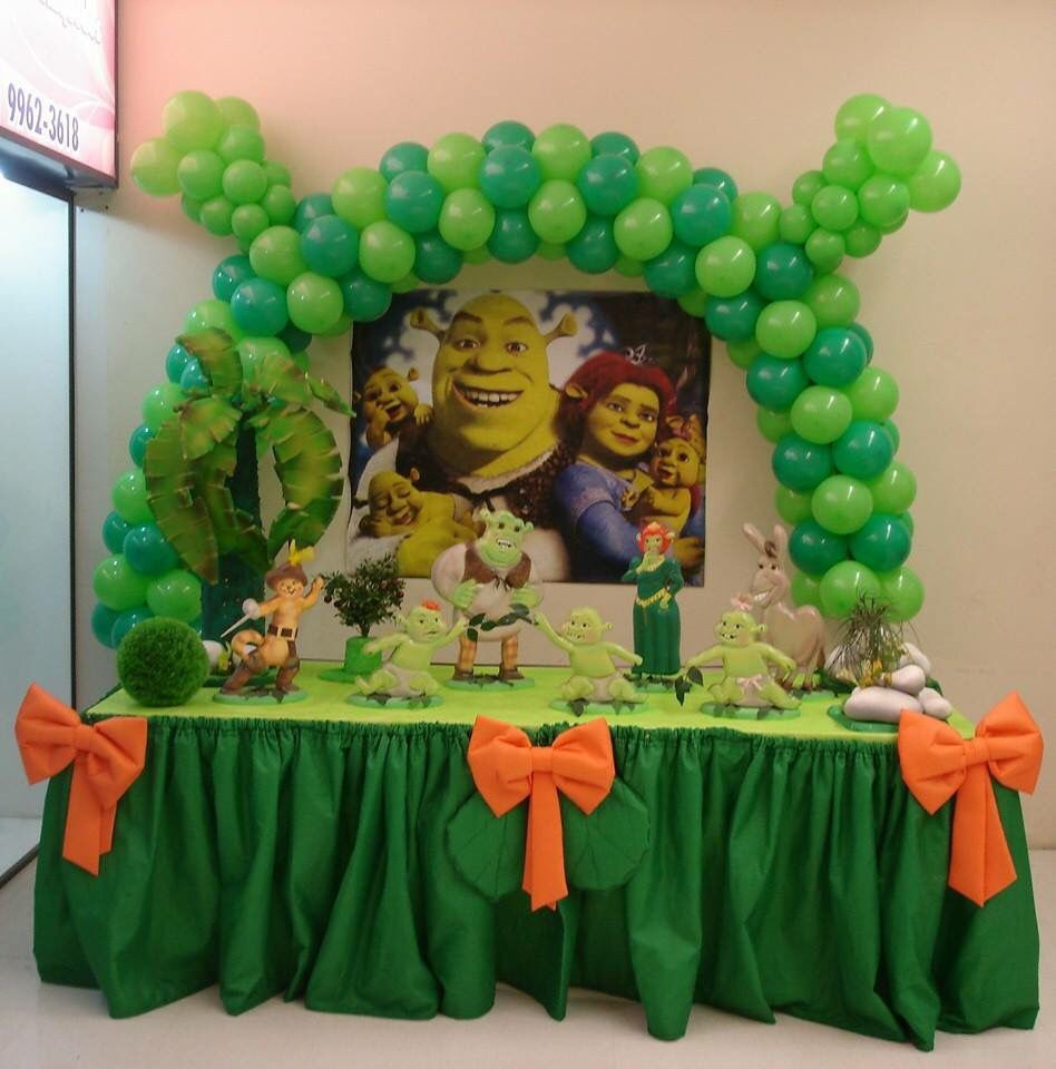 Shrek Birthday Party
 Pin by gloria flores on birthday party ideas in 2019
