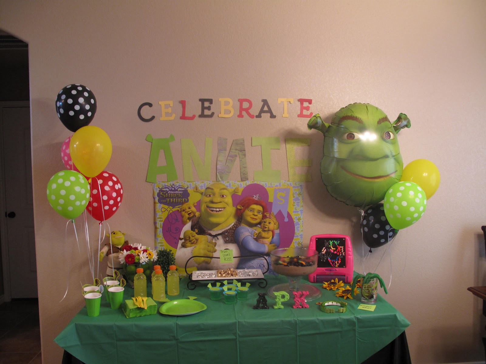 Shrek Birthday Party
 Snowflakes and Starfish Mini Shrek Party