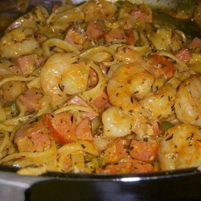 Shrimp And Sausage Pasta
 Cajun shrimp and sausage pasta Recipes