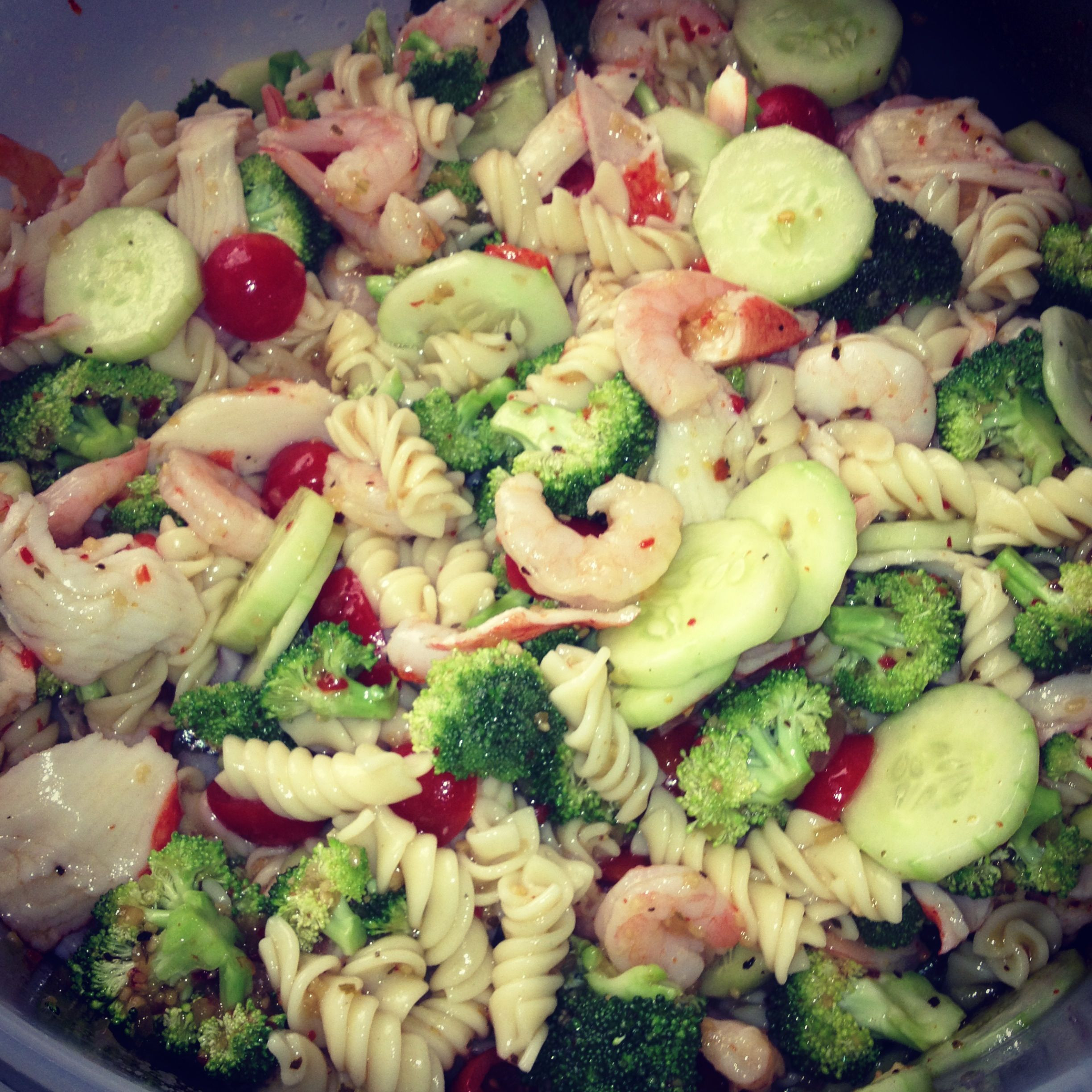 Shrimp Pasta Salad Italian Dressing
 Yummy Pasta Salad great for the summer time filled with