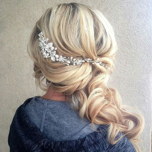 Side Bridesmaid Hairstyles
 something like this might look nice in your tousled side