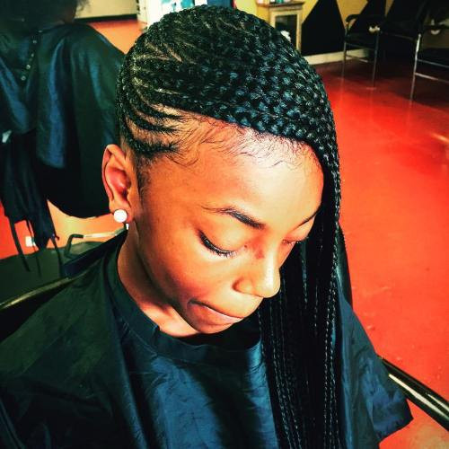 Side Cornrow Braid Hairstyles
 20 Gorgeous Ghana Braids for an Intricate Hairdo in 2020