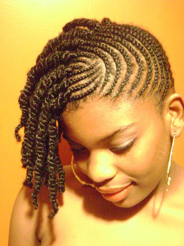 Side Cornrow Braid Hairstyles
 Cornrow to the side braided hairstyle left side