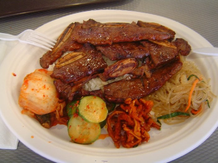Side Dishes With Ribs
 1 bo Kalbi bbq short ribs and 4 kinds of side
