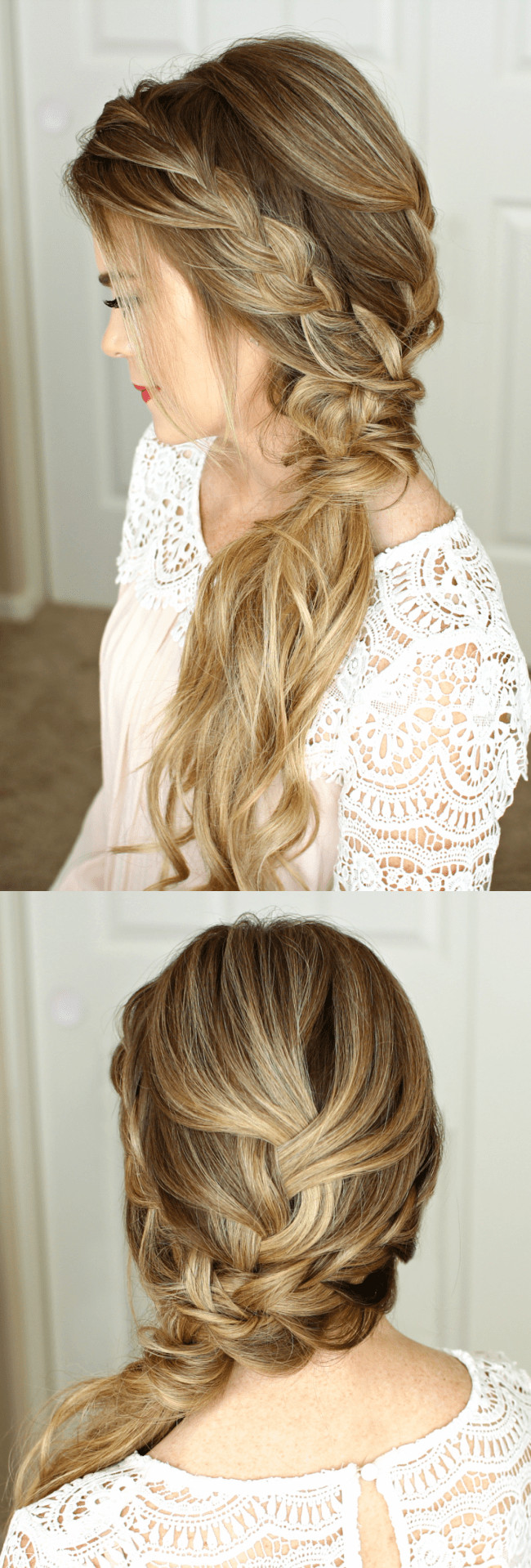 Side Hairstyles For Prom
 Braided Side Swept Prom Hairstyle
