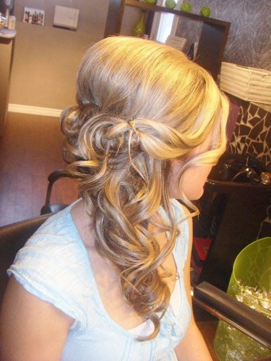 Side Swept Hairstyle For Wedding
 Pin by Cindy Riedel on Wedding