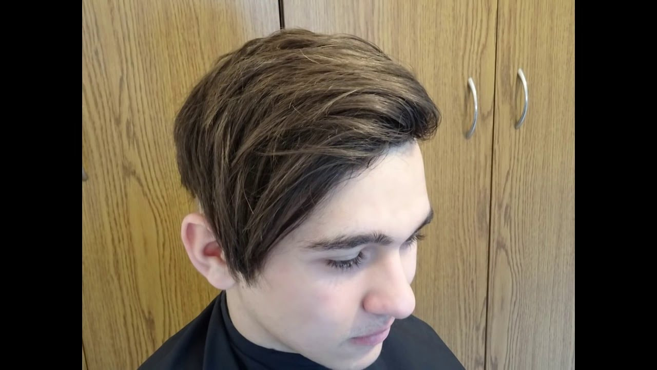 Side Swept Undercut Hairstyle
 Men s New Era Long Side Swept Haircut Messy Style 2018