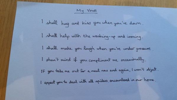 Silly Wedding Vows
 Funny Wedding Vows Vows That Wow