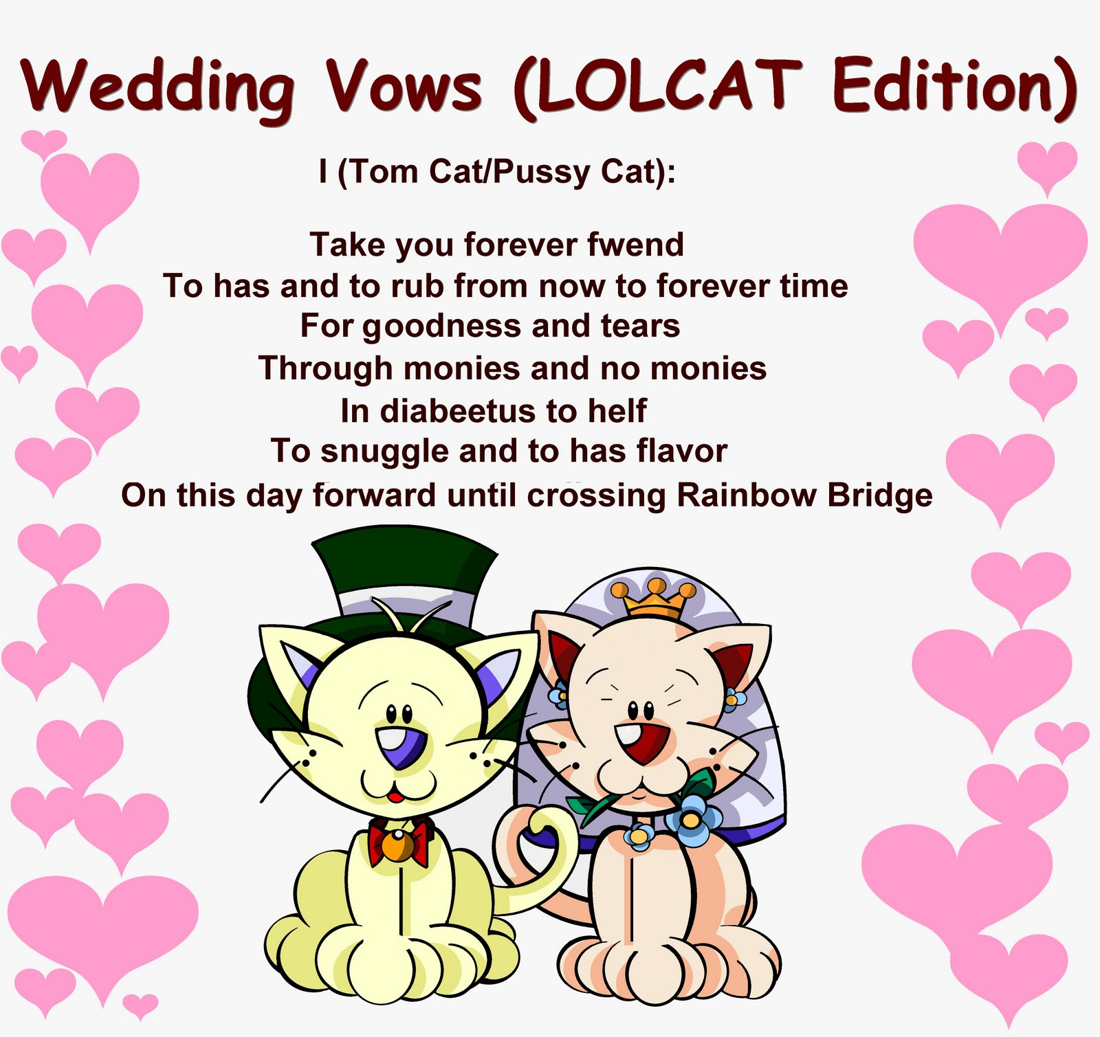 Silly Wedding Vows
 Wedding Gallery January 2012
