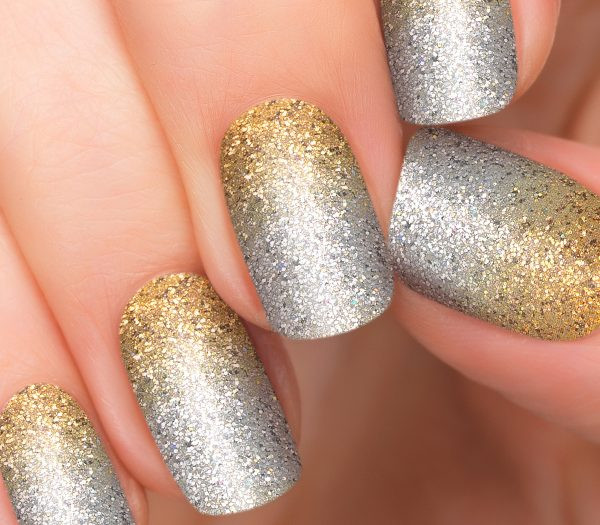 Silver And Gold Nail Designs
 100 Beautiful Examples of Gold Glitter Nail Polish Art