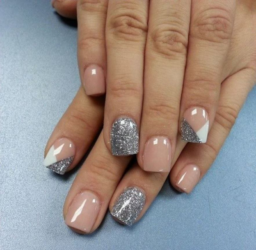 Silver And Gold Nail Designs
 White Nails