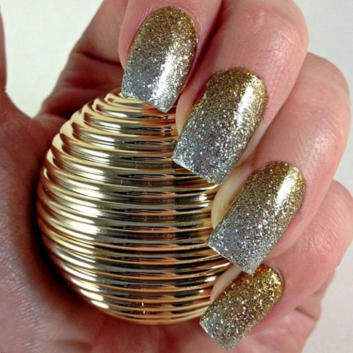 Silver And Gold Nail Designs
 8 Best Glitter Nail Art Designs with