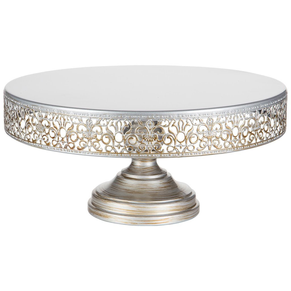 Silver Wedding Cake Stand
 14 Inch Antique Silver Wedding Cake Stand
