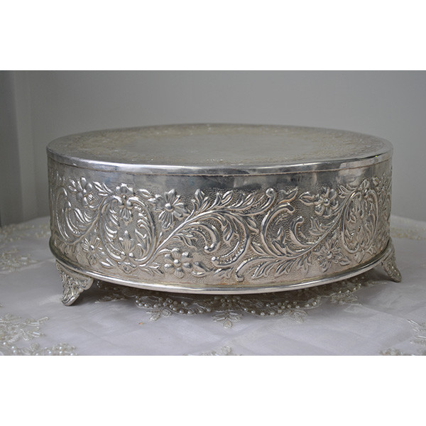 Silver Wedding Cake Stand
 Silver Decorative Wedding Cake Stand Hire Auckland