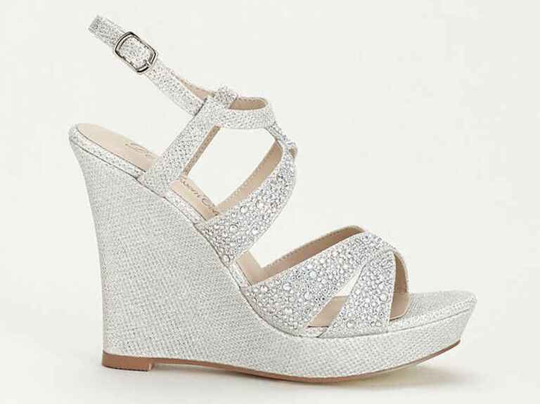 Silver Wedge Shoes For Wedding
 42 Best Wedding Wedges You Can Buy Now