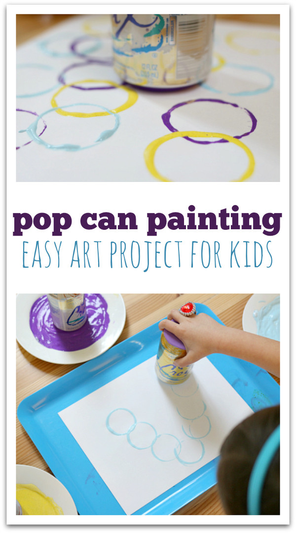 Simple Art For Kids
 Pop Can Prints Easy Art Project For Kids No Time For