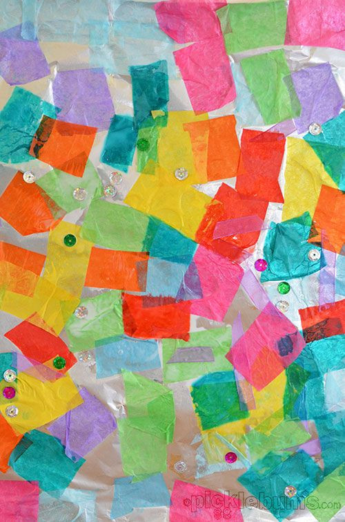 Simple Art Projects For Preschool
 Foil Collage