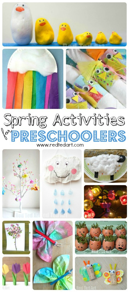 Simple Art Projects For Preschool
 Easy Spring Crafts for Preschoolers and Toddlers Red Ted Art