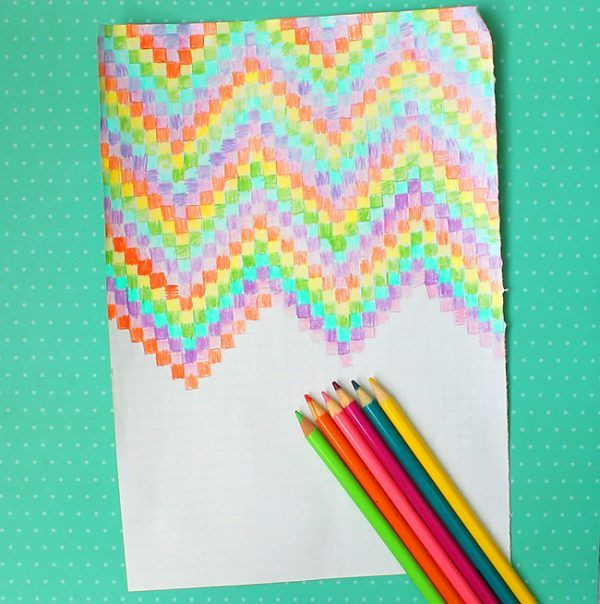 Simple Art Projects For Toddlers
 Easy Grid Graph Paper Art Design Ideas for Kids