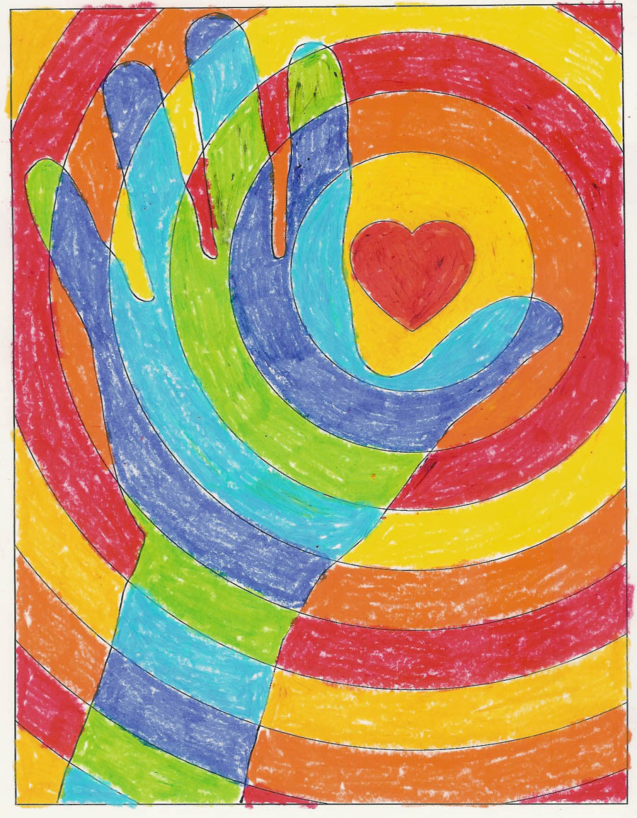 Simple Art Projects For Toddlers
 “Cool Hands Warm Heart”