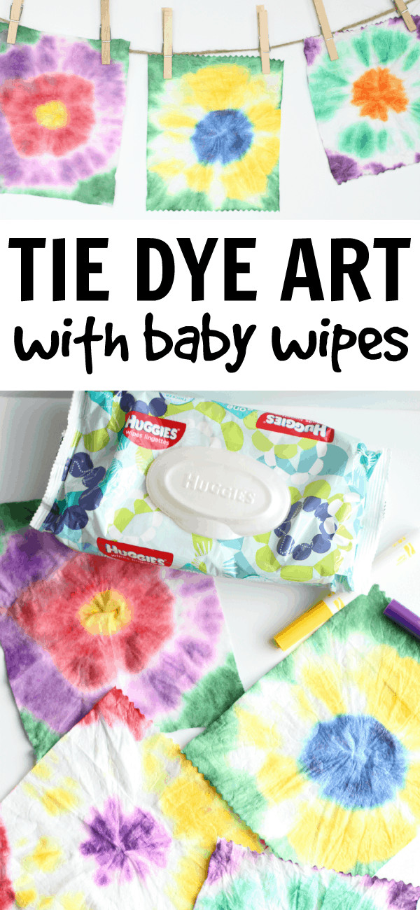 Simple Art Projects For Toddlers
 Easy Tie Dye Art with Baby Wipes I Can Teach My Child