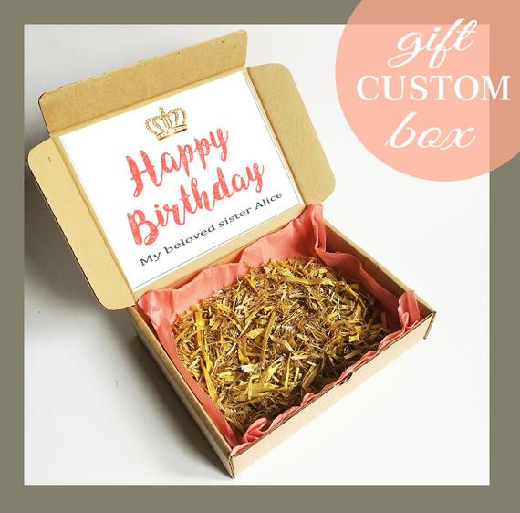Simple Birthday Gifts For Her
 Personalized Happy Birthday Gift Box With Lids For Her