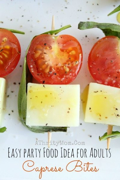 Simple Food Ideas For Party
 Easy party Food Ideas For Adults Caprese Bites Finger