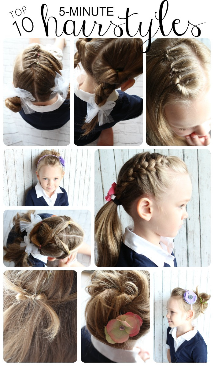 Simple Girls Hairstyle
 Easy Hairstyles For Little Girls 10 ideas in 5 Minutes