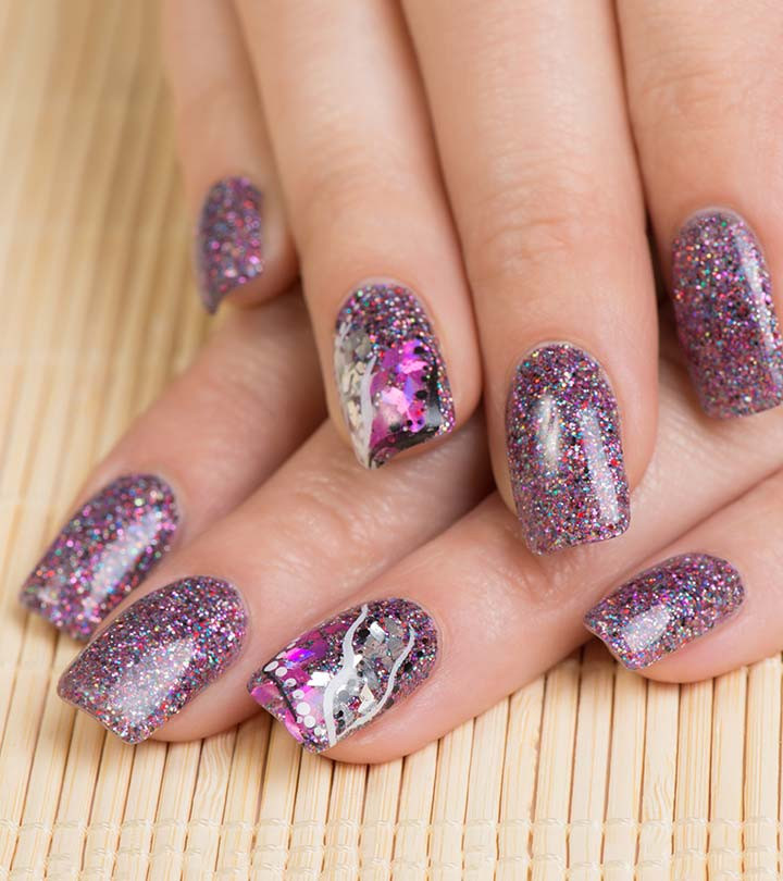 Simple Glitter Nails
 Glitter Nail Art Ideas Step by Step Tutorials for