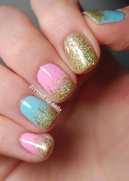 Simple Glitter Nails
 50 Glitter Nail Designs for Shiny Hands Yve Style