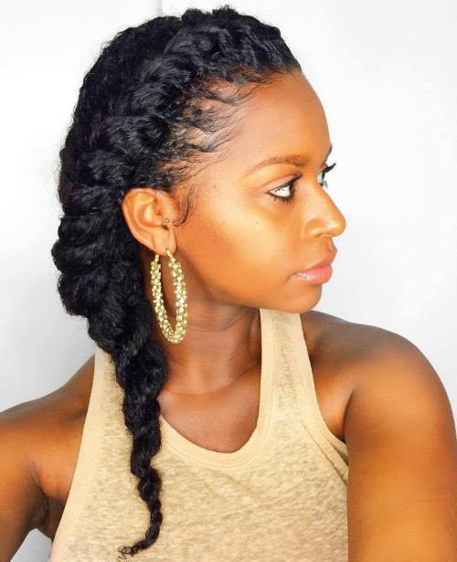 Simple Hairstyles For Natural Hair
 45 Easy and Showy Protective Hairstyles for Natural Hair