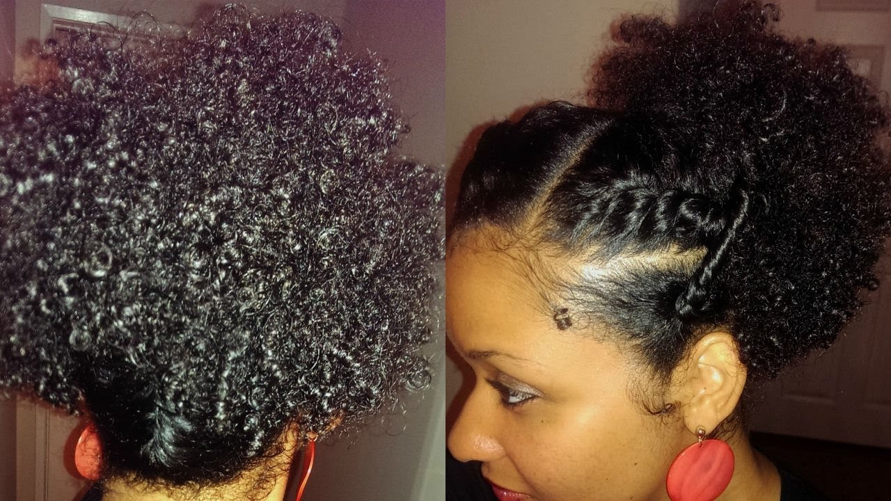 Simple Hairstyles For Natural Hair
 Easy Elegant Fun Wash & Go Updo on Natural Curly Hair