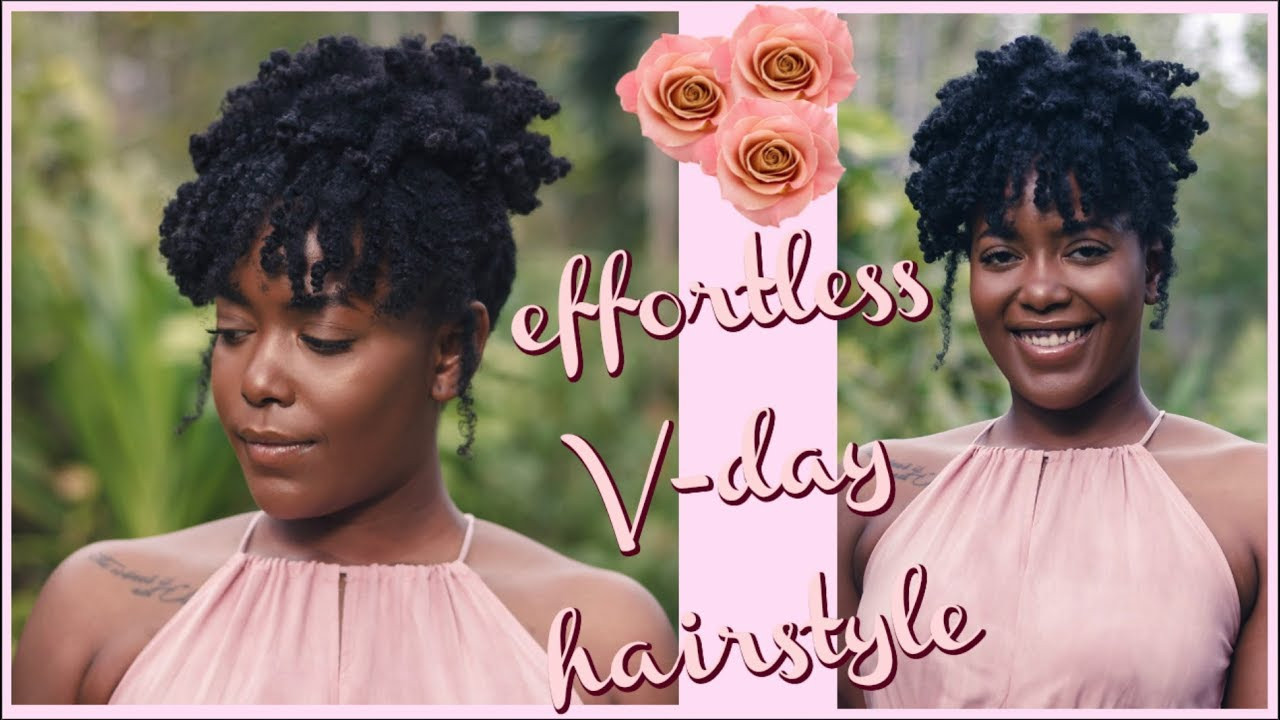Simple Hairstyles For Natural Hair
 EASY UPDO ON 4C HAIR