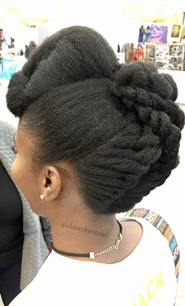 Simple Hairstyles For Natural Hair
 21 Chic and Easy Updo Hairstyles for Natural Hair