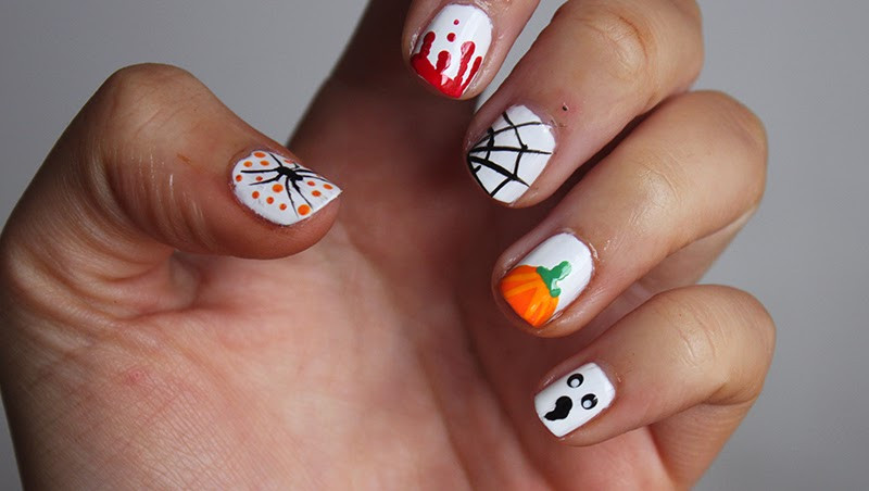 Simple Halloween Nail Designs
 Easy Halloween Nail Art Ideas A Little Obsessed