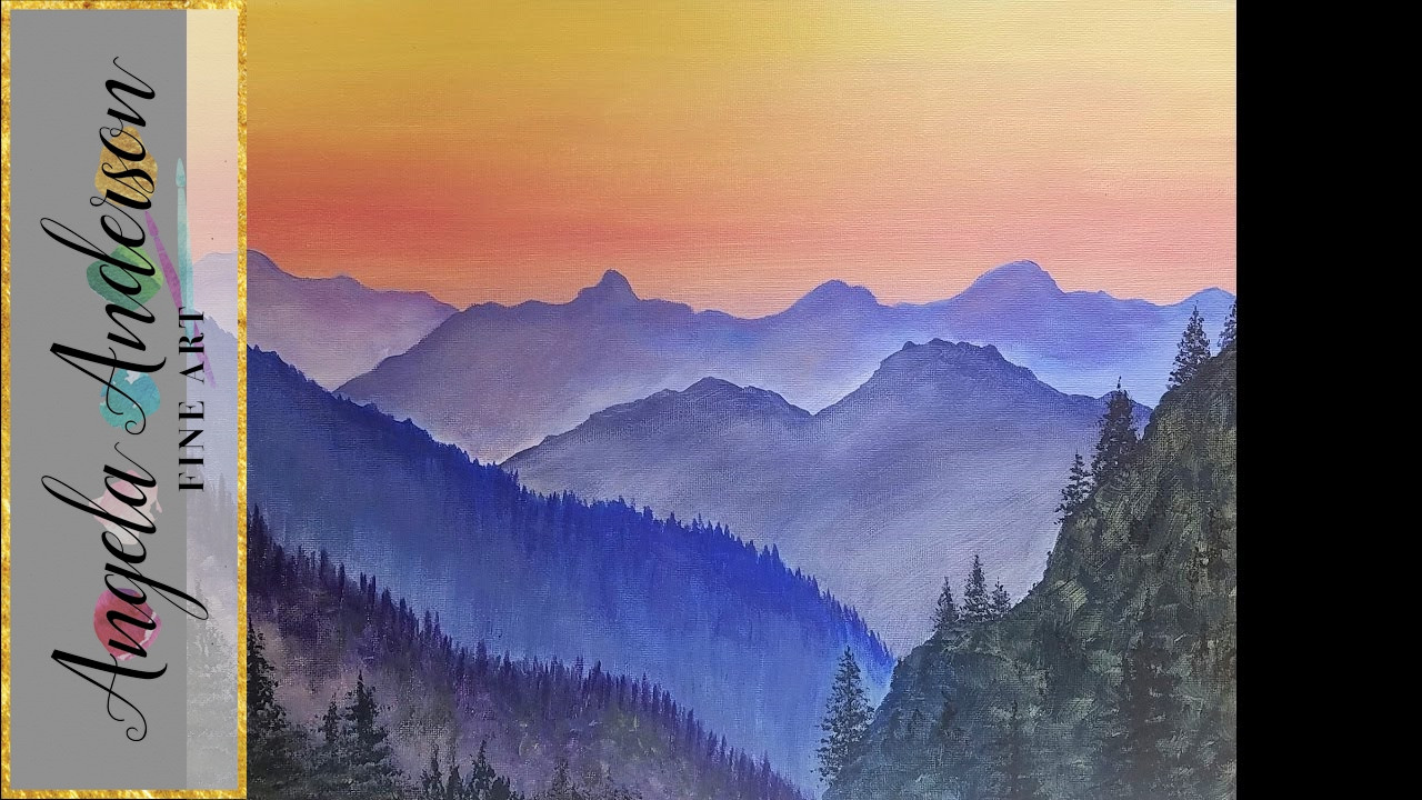 Simple Landscape Painting
 Simple Mountain Landscape Acrylic Painting Tutorial LIVE