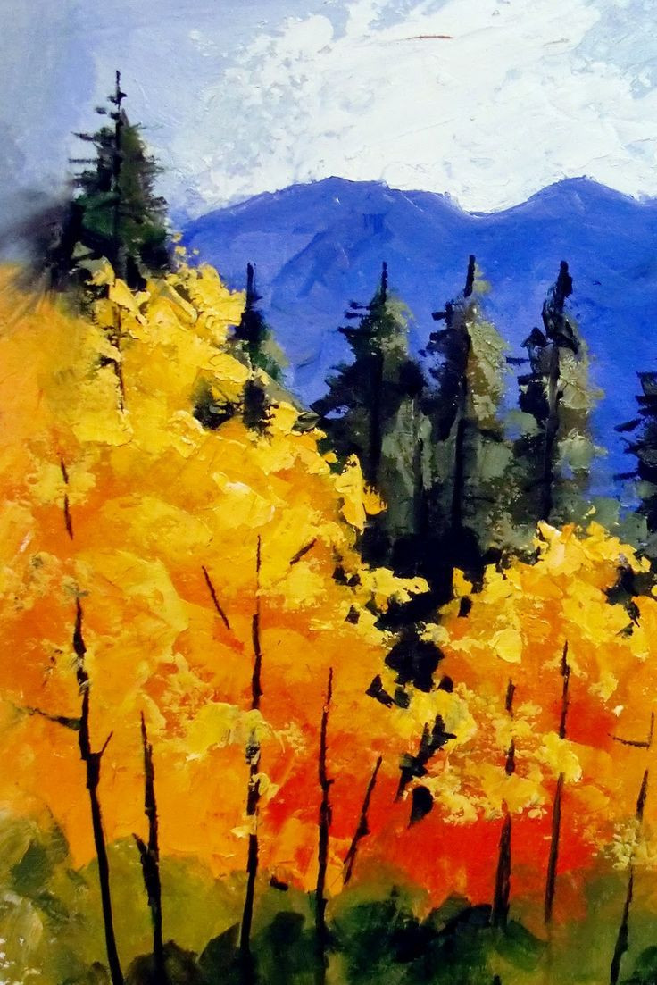 Simple Landscape Painting
 1000 ideas about Easy Acrylic Paintings on Pinterest