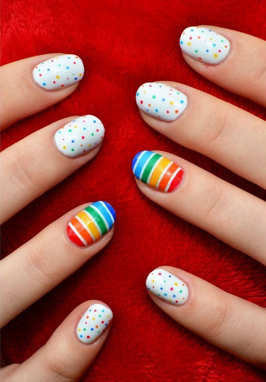 Simple Nail Art
 30 Simple And Easy Nail Art Ideas