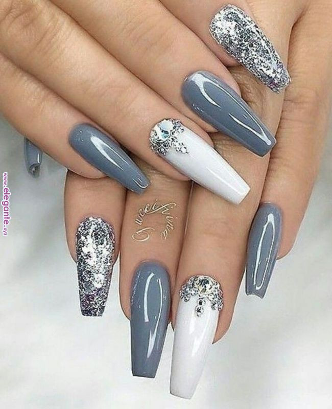 Simple Nail Designs Pinterest
 Too much or just enough beautifulacrylicnails